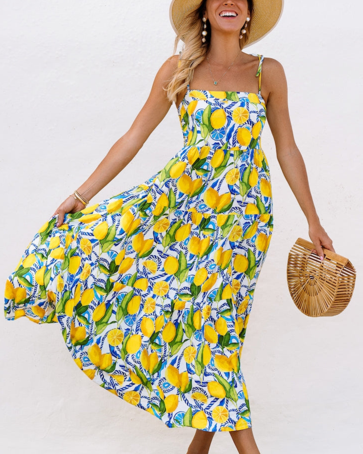 Kenny Flowers Positano Lemon Dress - RDS-LMN