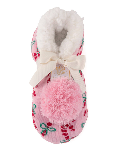 Shiraleah Arya Candy Cane Slippers - 35-97-058