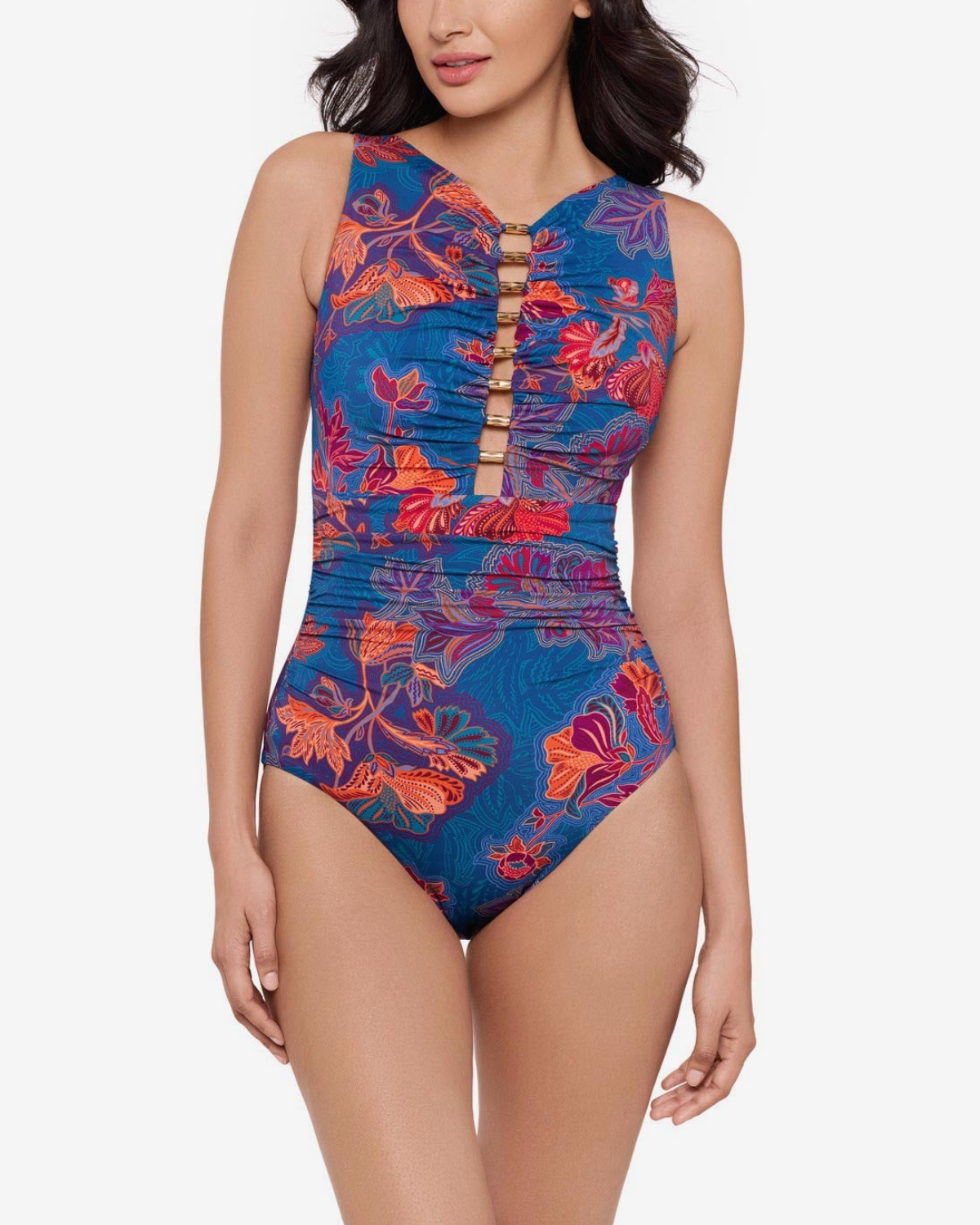 Miraclesuit Decoupage Swizzle One Piece - 6566397