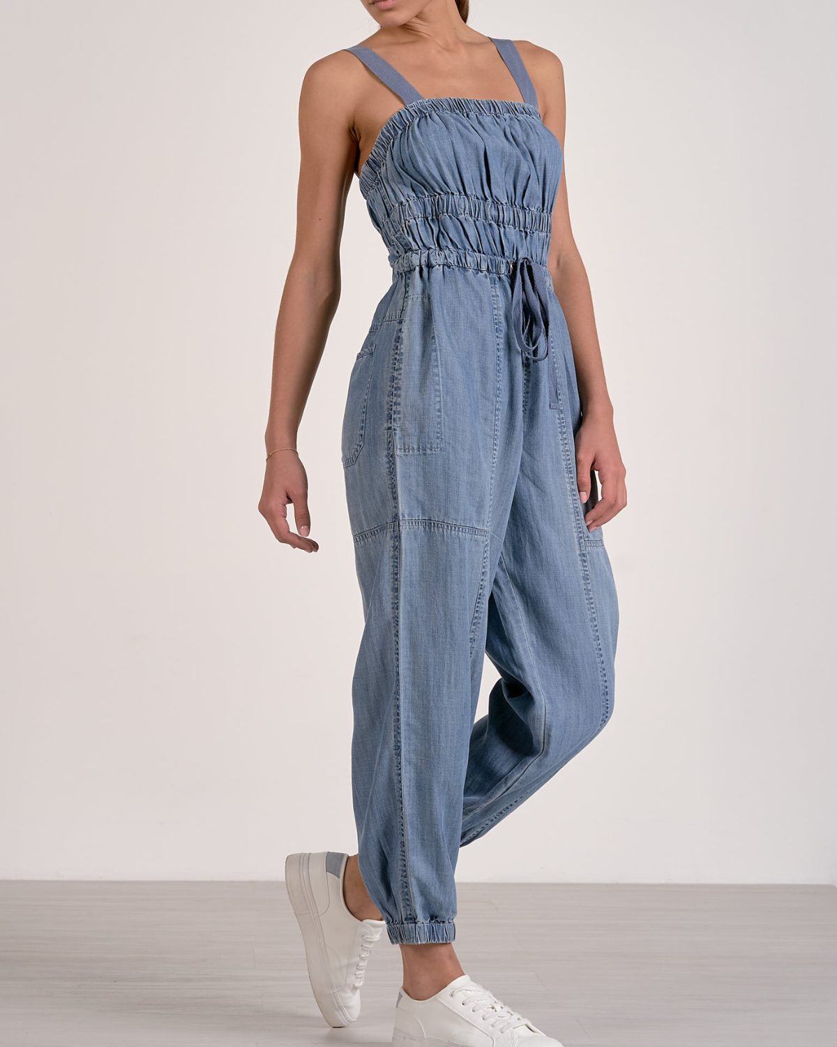 Elan Smocked Jumpsuit - DT7117