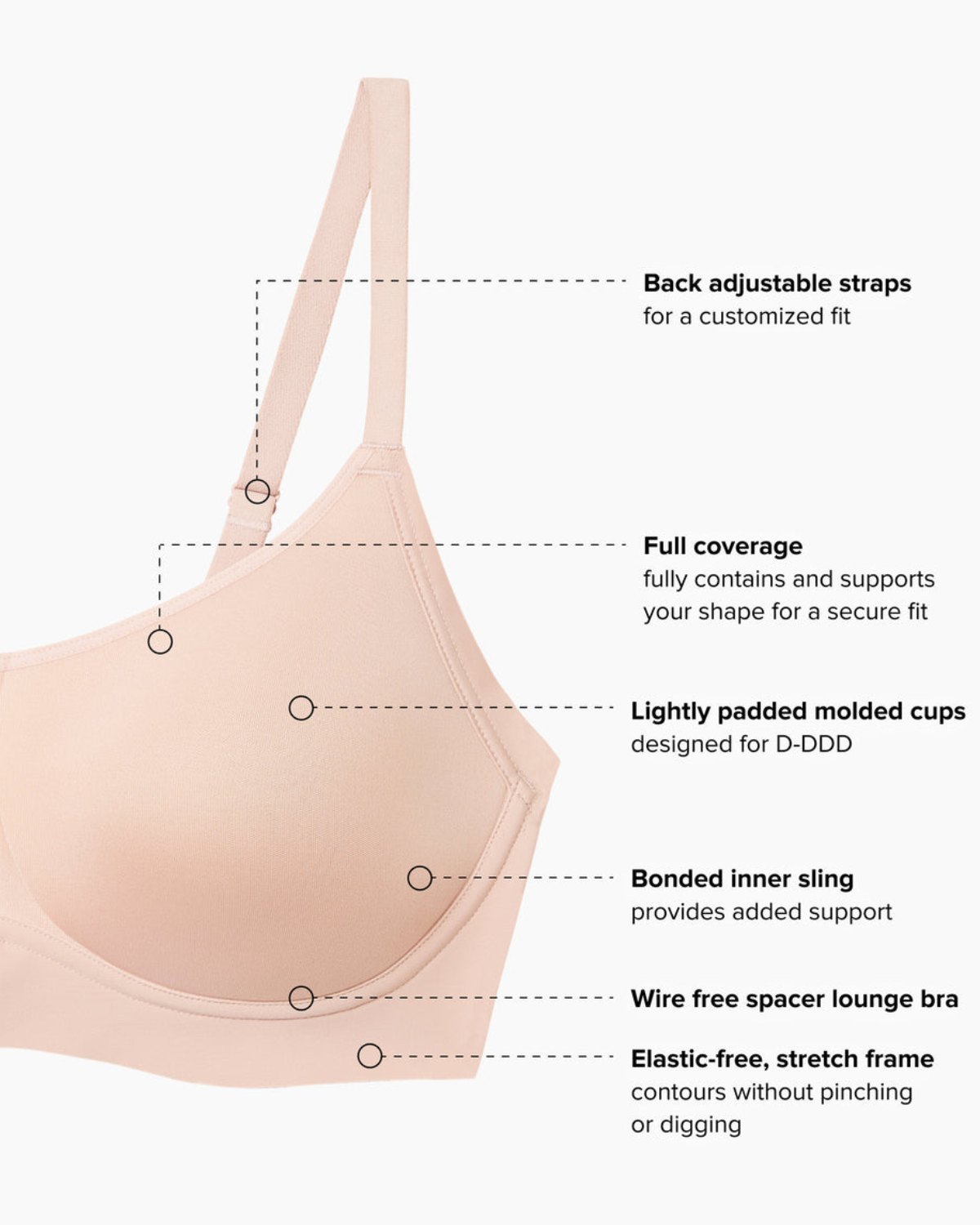 Wacoal Easy Like Sunday™ Wire Free T-Shirt Bra - 856557 - Rose Dust