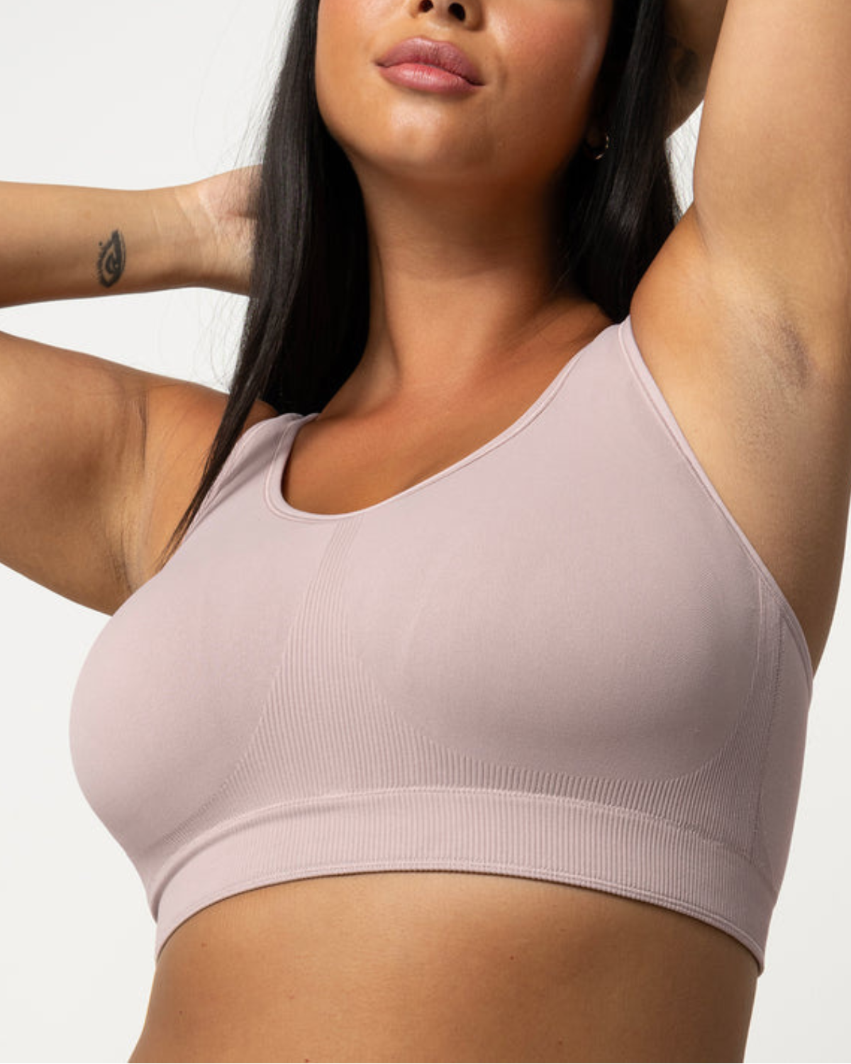 Curvy Couture Smooth Seamless Support Wireless Bra - 1605 - Bark