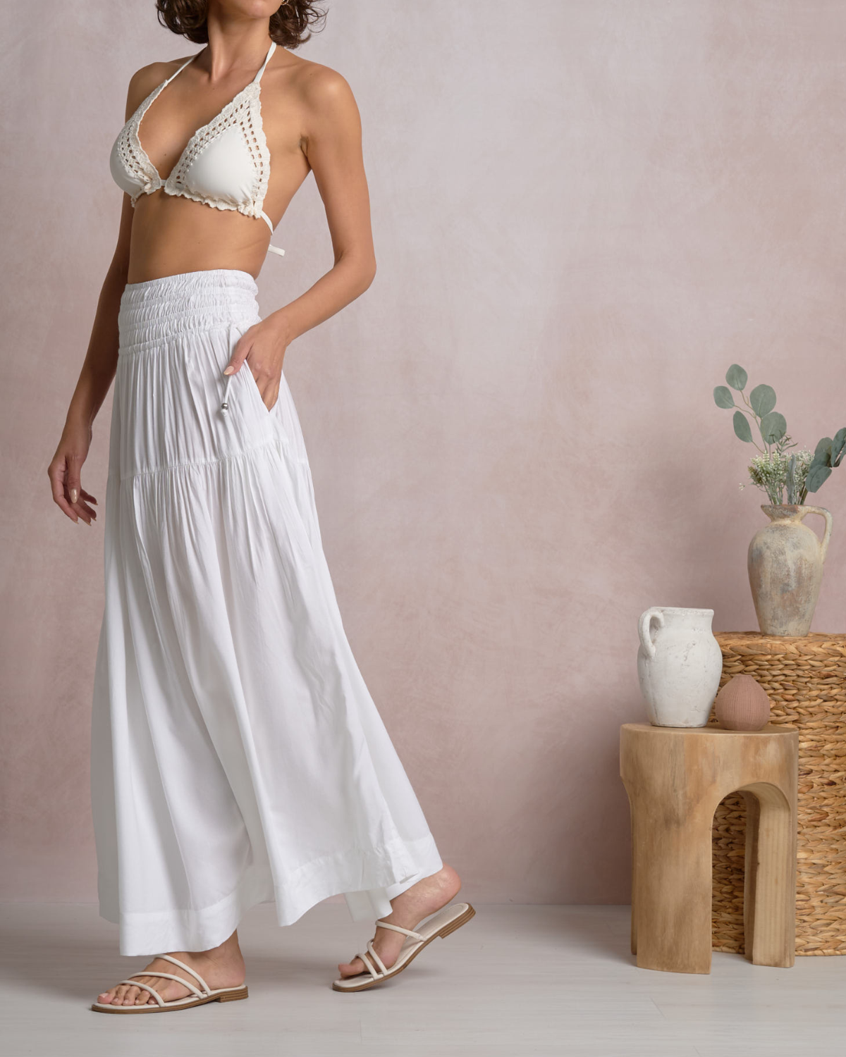 Elan Flowy Maxi Skirt (More Colors Available) - RY4154