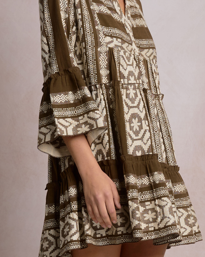 Elan Woven Flowy Dress w/ Pockets - CPE5570