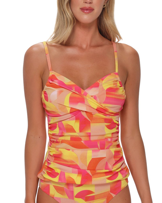 Sunsets Dreamsicle Crepe Simone Tankini Top - 81T