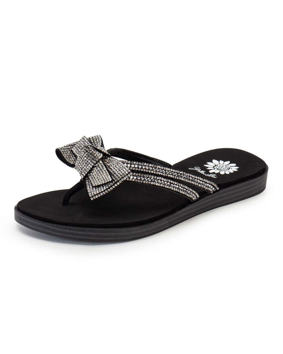 Yellow Box Donna Crystal Bow Sandal
