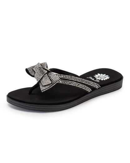Yellow Box Donna Crystal Bow Sandal