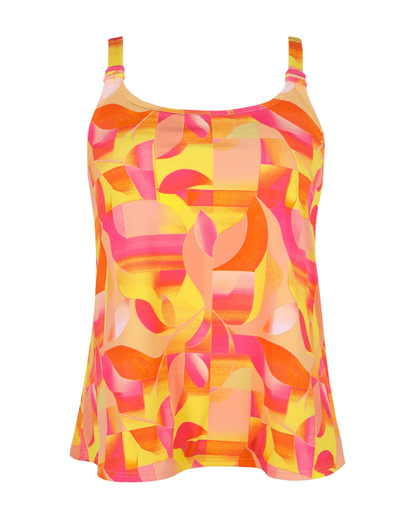 Sunsets Escape Dreamsicle Crepe Jenna Tankini Top - 962T