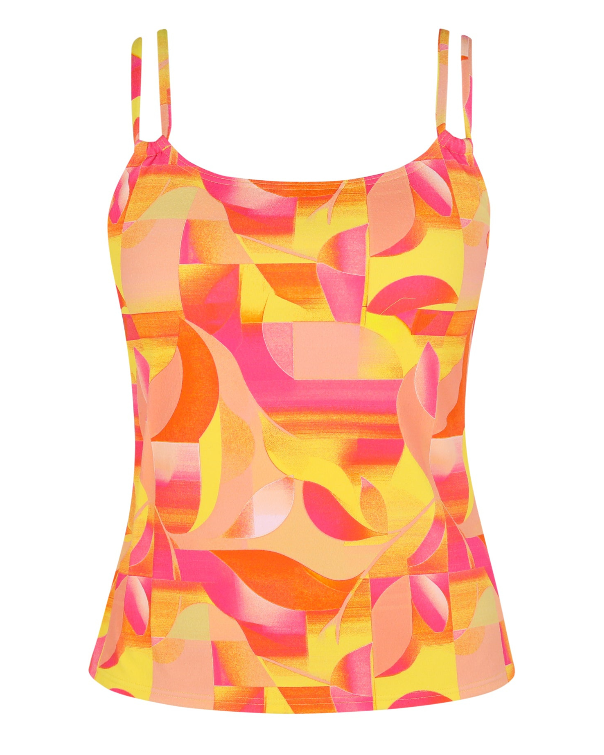 Sunsets Dreamsicle Crepe Taylor D+ Underwire Tankini Top - 75