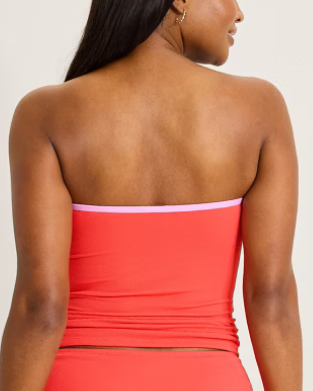 Tommy Bahama Island Cays Cabana Tie Front Bandeau Tankini Top - SS100560