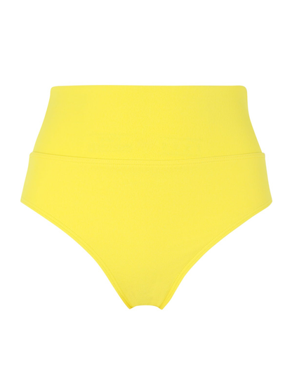 Sunsets Solids Pineapple Crepe Hannah High Waist Fold Over Bottom - 33B