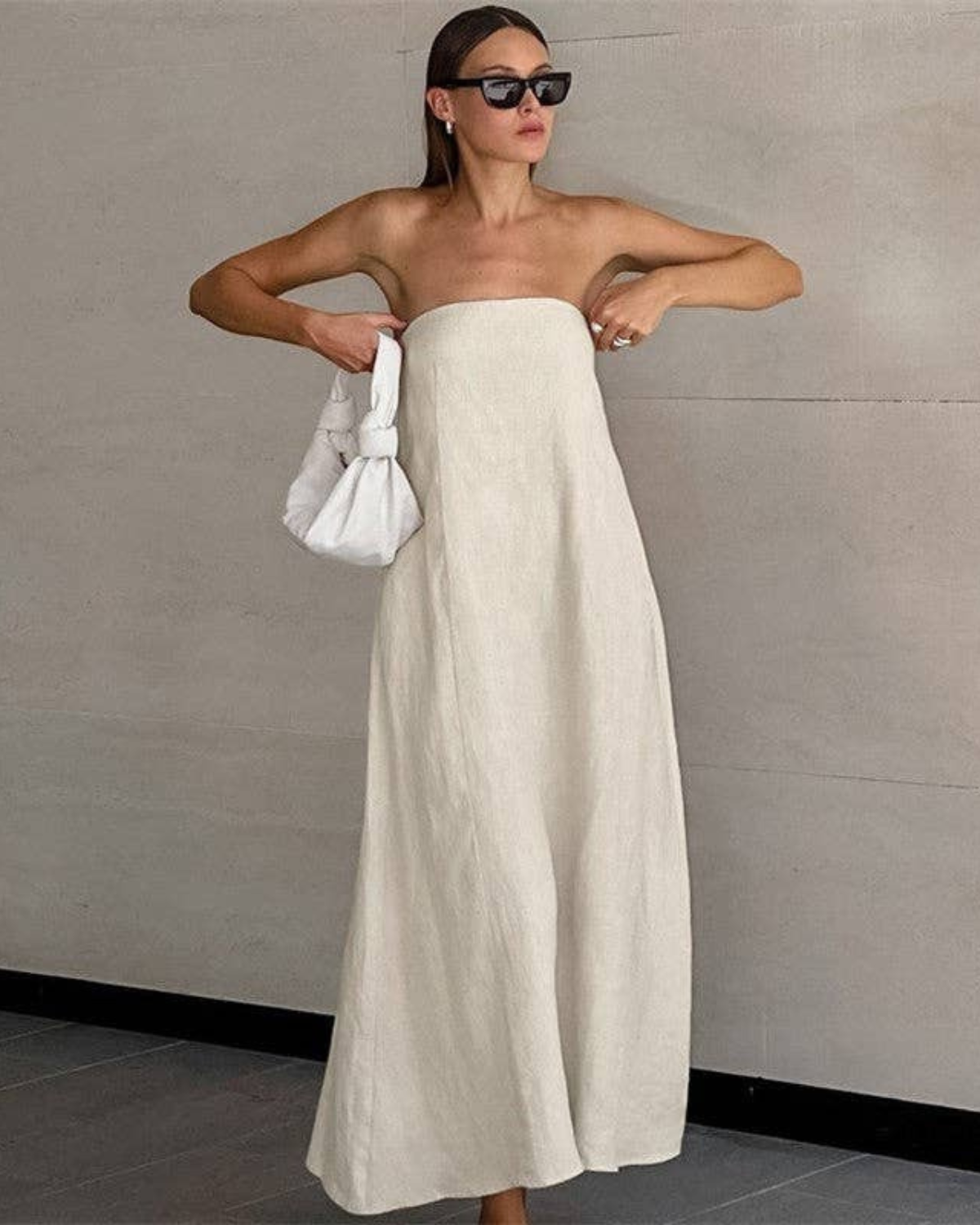 Sheer Trend Strapless Maxi Dress - 615511