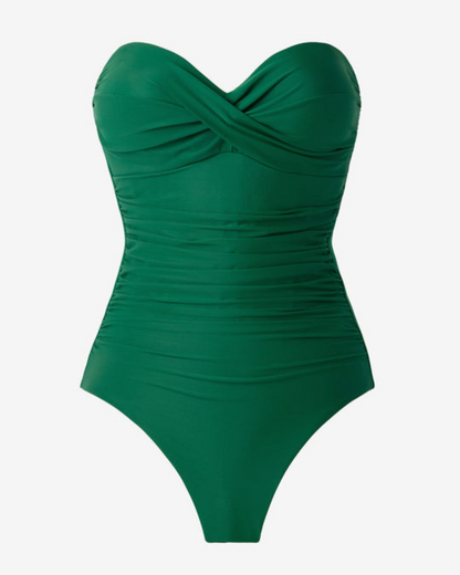 2025 Miraclesuit Rock Solid Madrid Bandeau One Piece Swimsuit - 6516657