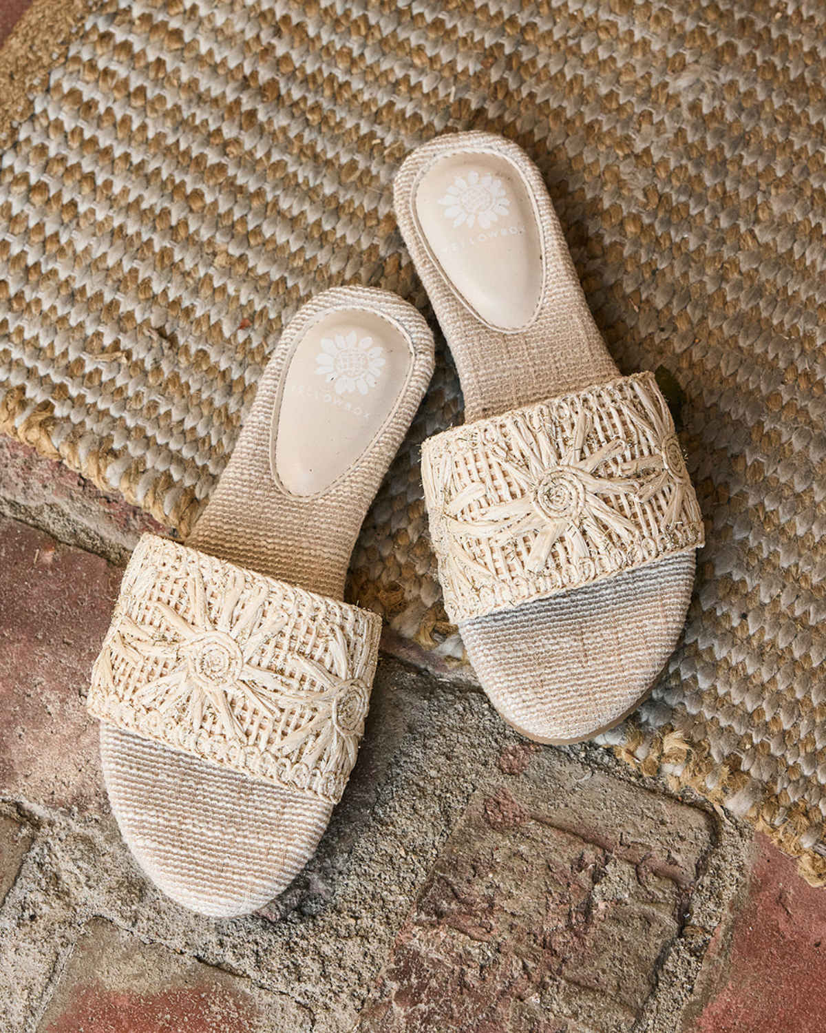 Yellow Bow Haruka Slide Sandal