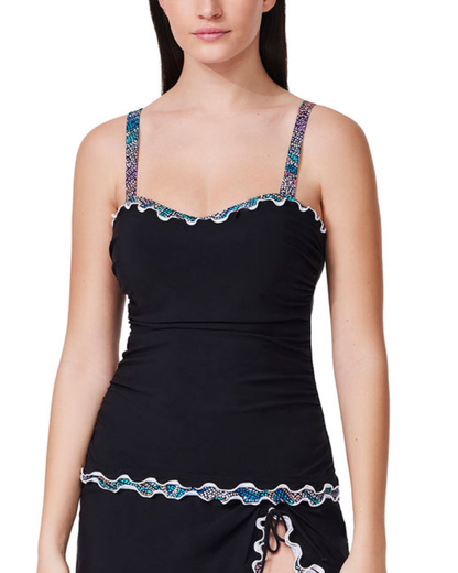Profile by Gottex Layla Tricolor E-Cup Tankini Top - E26061E18