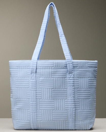 Frem Quilted Tote Bag with Woven Texture (More colors available) - M-5Ag78035