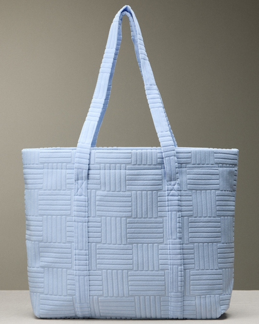 Frem Quilted Tote Bag with Woven Texture (More colors available) - M-5Ag78035