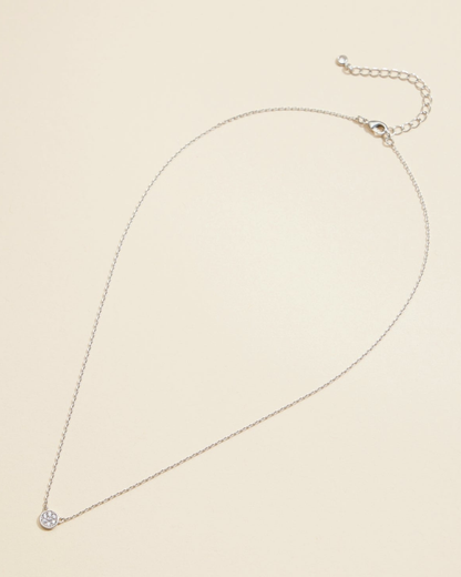 Frem 18K Gold Dipped Small Circle Cz Necklace (More Options Available) - 4DN18004