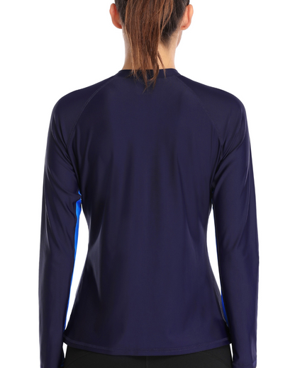 2025 Charmo Front Zipper Long Sleeve Rash Guard - D5064