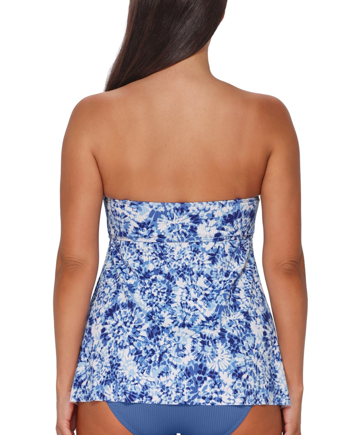 Sunsets Escape Island Ink Rib Molly Bandeau Underwire Tankini Top - 947T