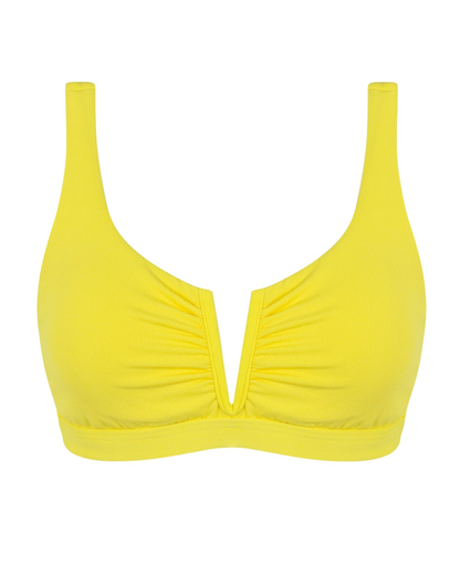 Sunsets Solids Pineapple Crepe V-Wire Top - 530
