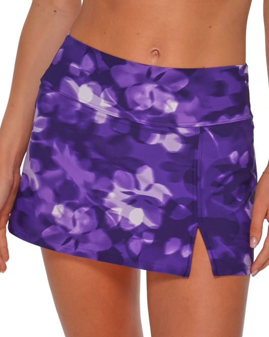 Sunsets Rendezvous Allison High Waist Fold Over Swim Skirt - 428B
