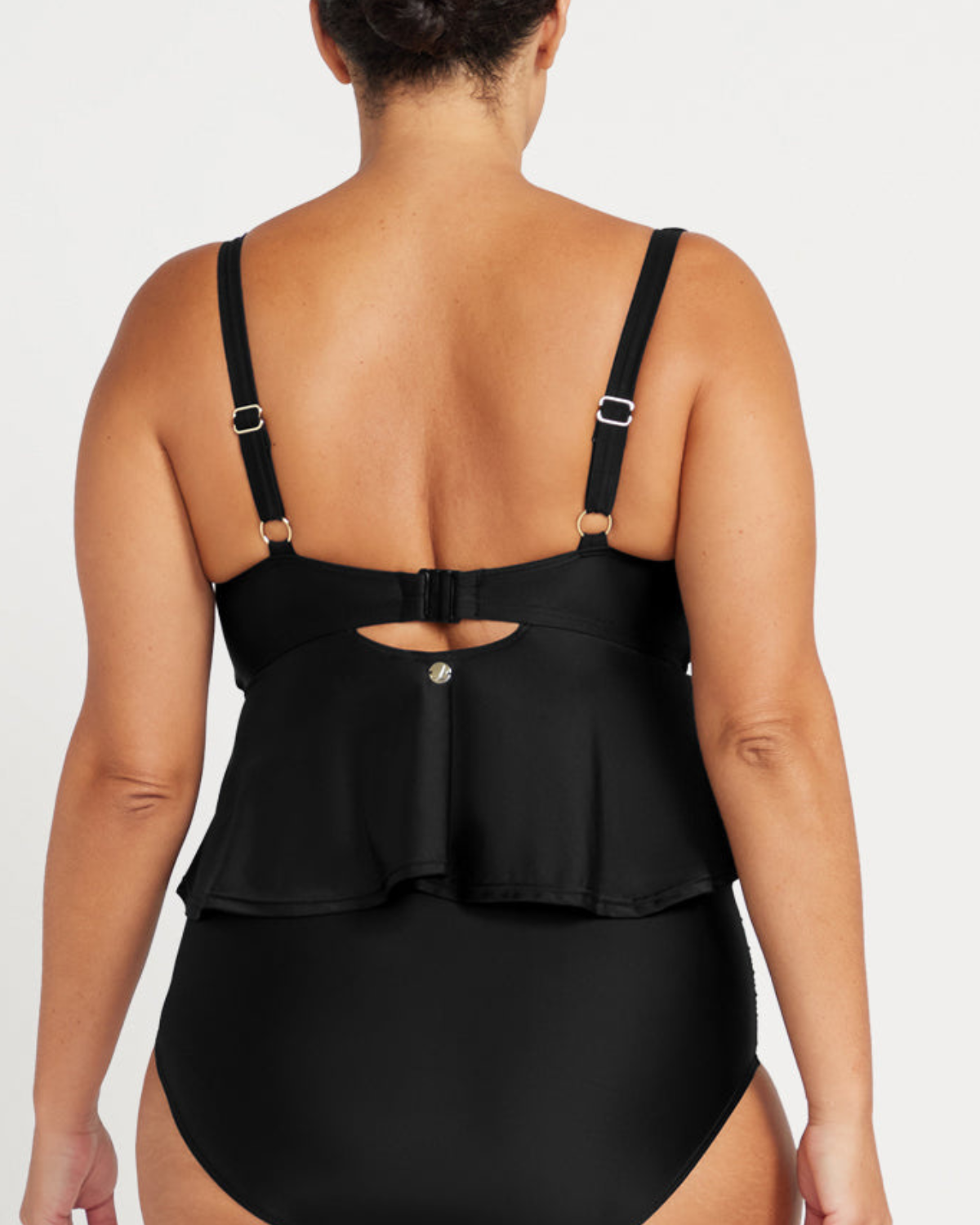 2025 Artesands Black Hues Multi-Fit Cup Midriff Bikini Top - At3821p