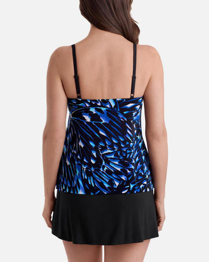 Longitude Wingful Thinking Long Torso Ruffle Faux Skirtini  - L260347