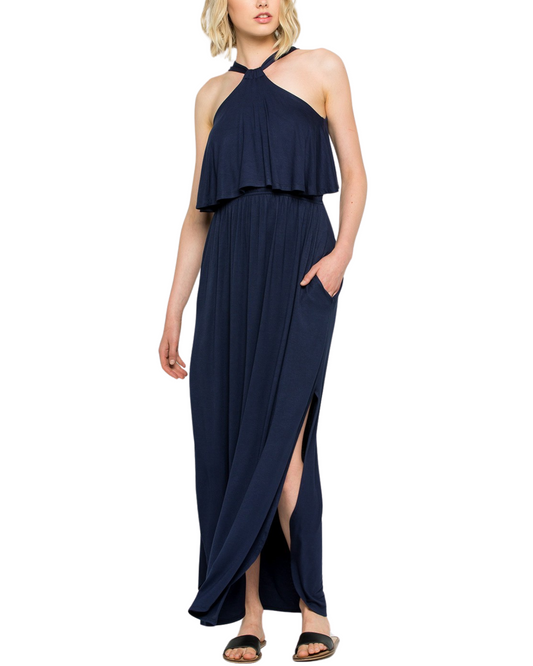 2024 Sweet Lovely Halter Maxi Dress (More colors available) - Sd5229