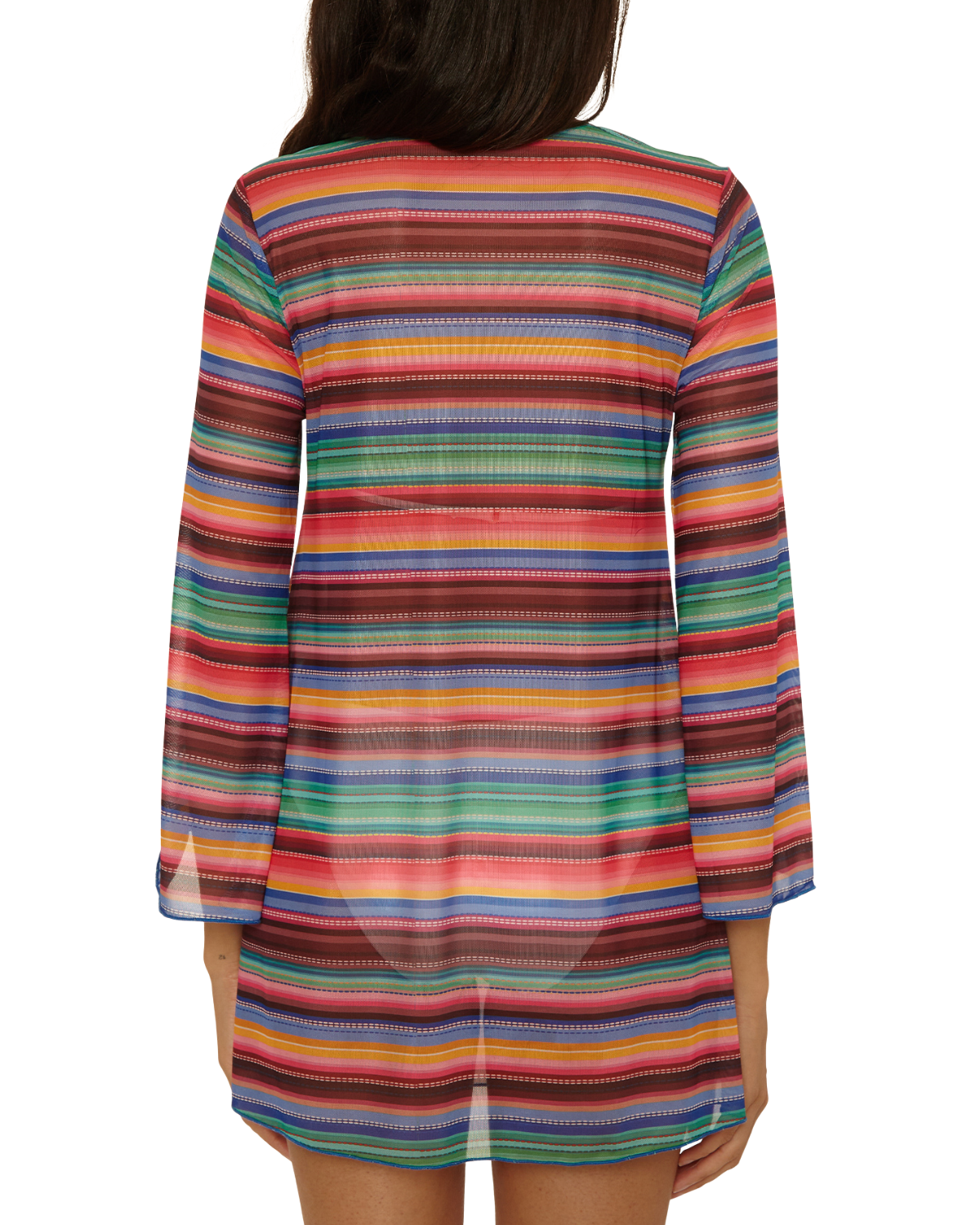 Becca by Rebecca Virtue Vallarta Mesh Tunic Cover Up - 4060671