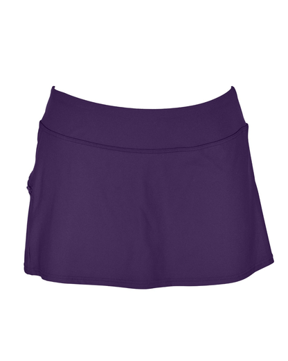 Sunsets Paradise Plum Sporty Swim Skirt Bottom - 40B