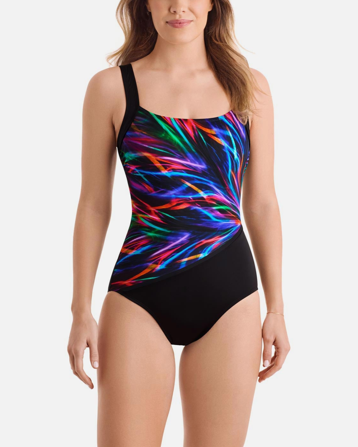 Shape Solver Sport Square Neck Illusion Tank One Piece (More colors available) - SVS260103