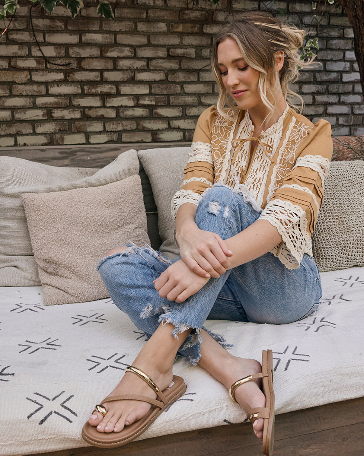 Yellow Box Hilari Toe Ring Sandal (More Colors Available)