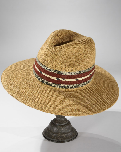 Shiraleah Braided Trim Panama Hat - 30H5086