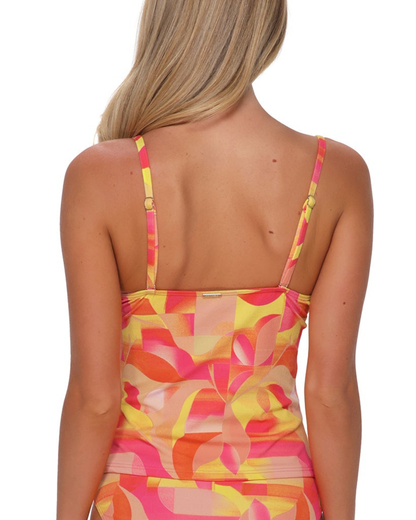 Sunsets Dreamsicle Crepe Simone Tankini Top - 81T