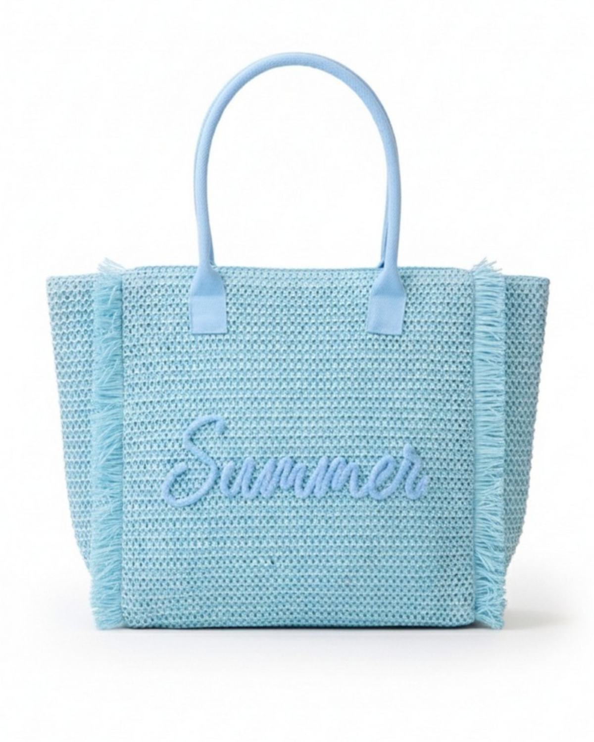 Fame Straw Braided Summer Tote Bag (More Colors Available) - MB0326
