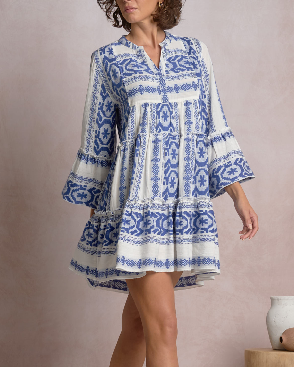Elan Woven Flowy Dress w/ Pockets - CPE5570