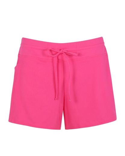 Sunsets Posy Pink Crepe Laguna Swim Short - 905B