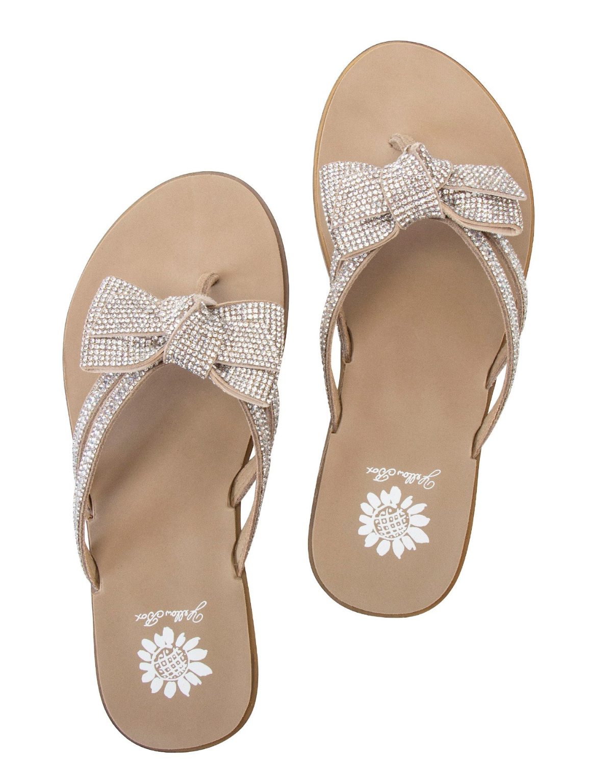 Yellow Box Donna Crystal Bow Sandal