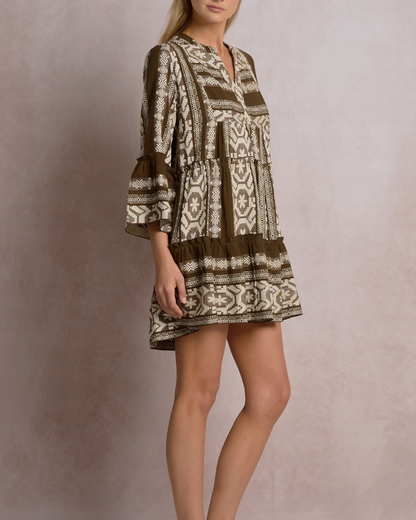 Elan Woven Flowy Dress w/ Pockets - CPE5570