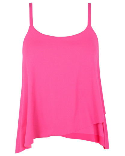Sunsets Posy Pink Crepe Elena D+ Wire Free Tankini Top - 763