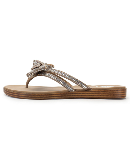 Yellow Box Donna Crystal Bow Sandal