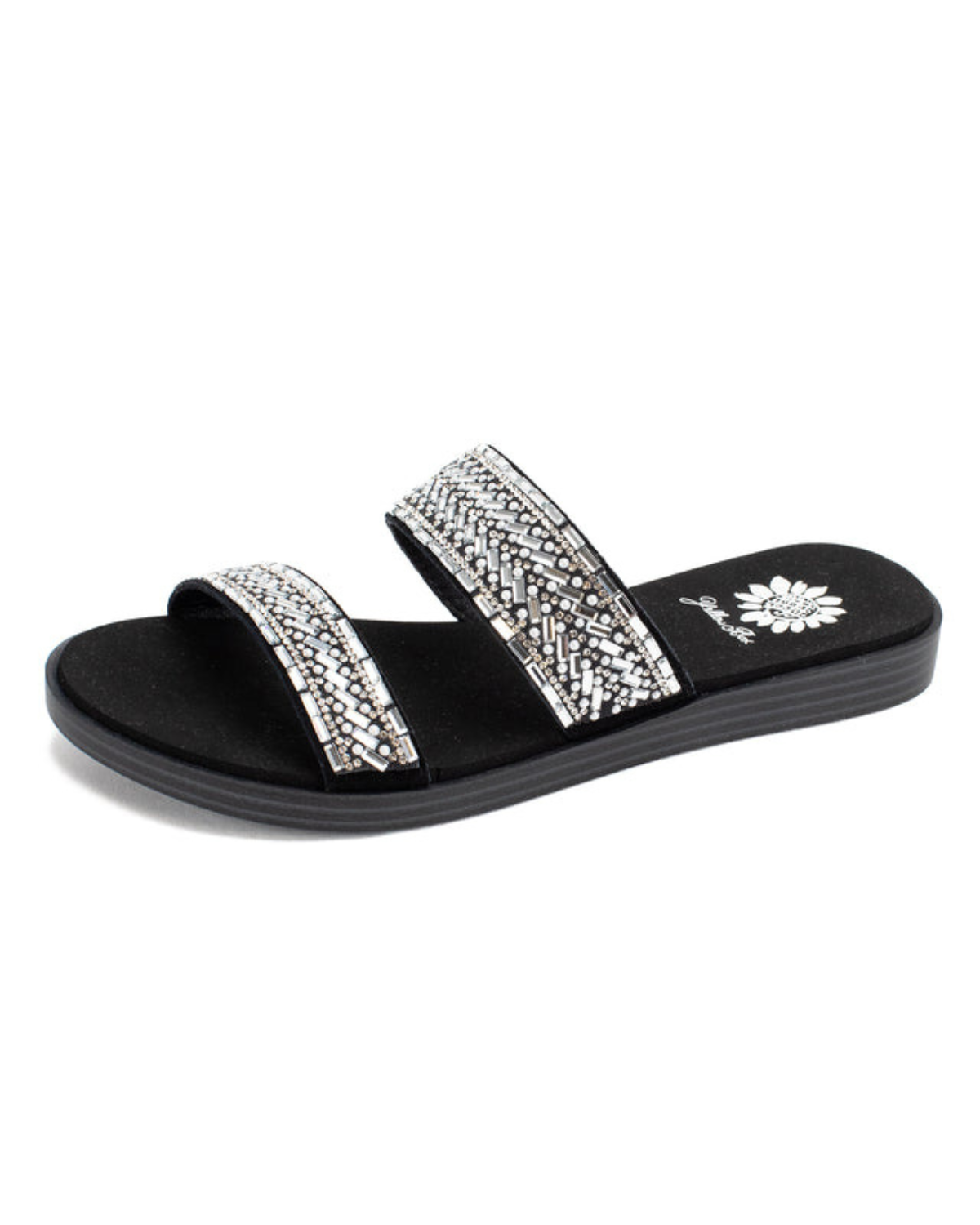<img alt="Women's black sandal with two straps of rhinostones." src="https://www.shopblums.com/cdn/shop/files/8_ca4f65f2-30b9-405a-b256-765f14618e54_1800x1800.png?v=1694531775>