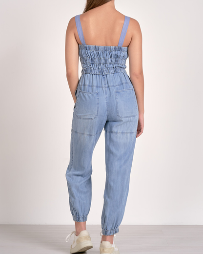 Elan Smocked Jumpsuit - DT7117