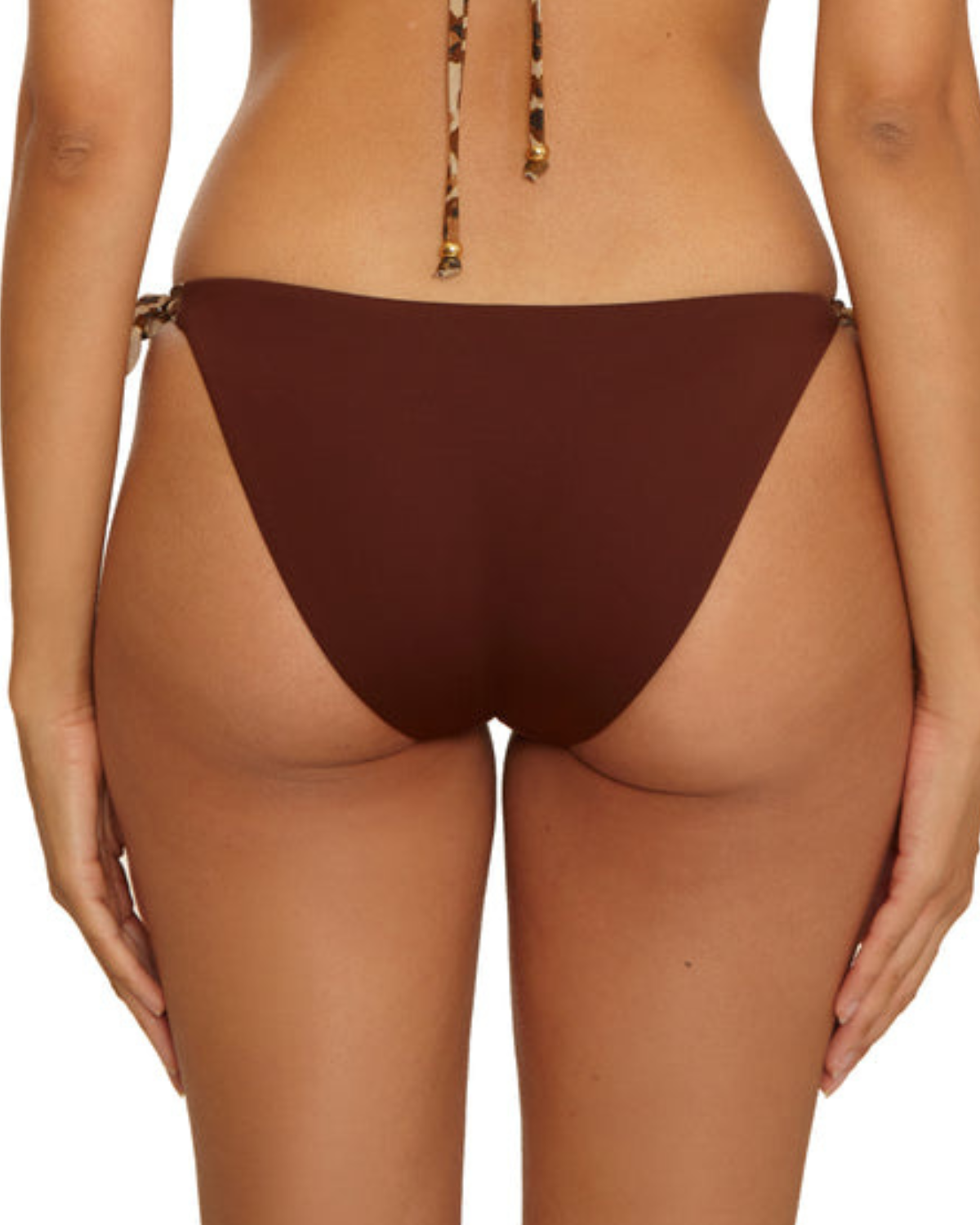 Becca by Rebecca Virtue Safari Tie Side Reversible Bikini Bottom - 194467