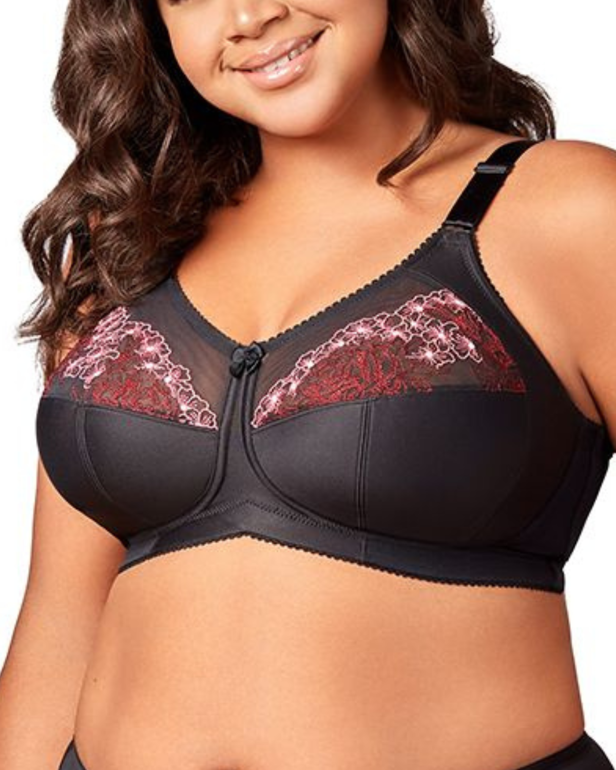 Elila Blossom Swiss Embroidery Wire Free Soft Cup Bra (More colors