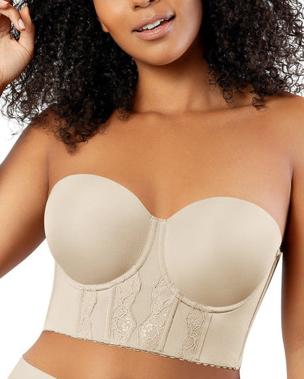 Parfait Elissa Strapless Long Line Bustier Bra (More colors available) - P50116