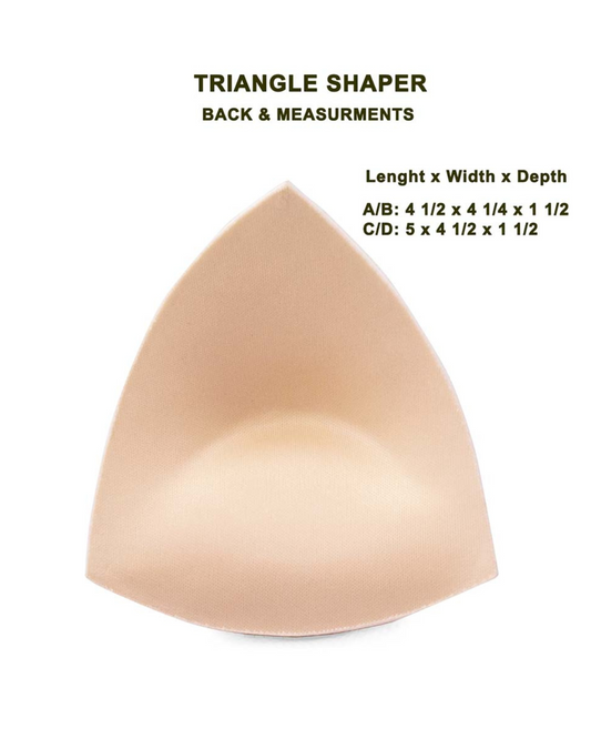 Braza Shapers Triangle Foam Breast Enhancement Push Up Pads - A/B Cup - 20290