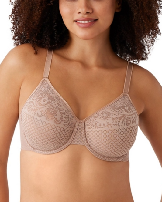 Wacoal Visual Effects Minimizer Underwire Bra (More colors available) - 857210 - Praline