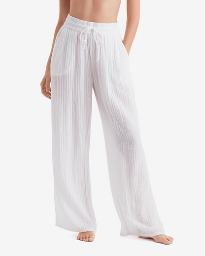 2025 Mimi Flamingo White Bliss Gauze Vista Cover Up Pant - 900051135